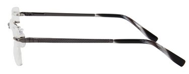 Men Urban Eyeglasses : Manny - Gun - SpecSMART Eye Clinic (Side View)